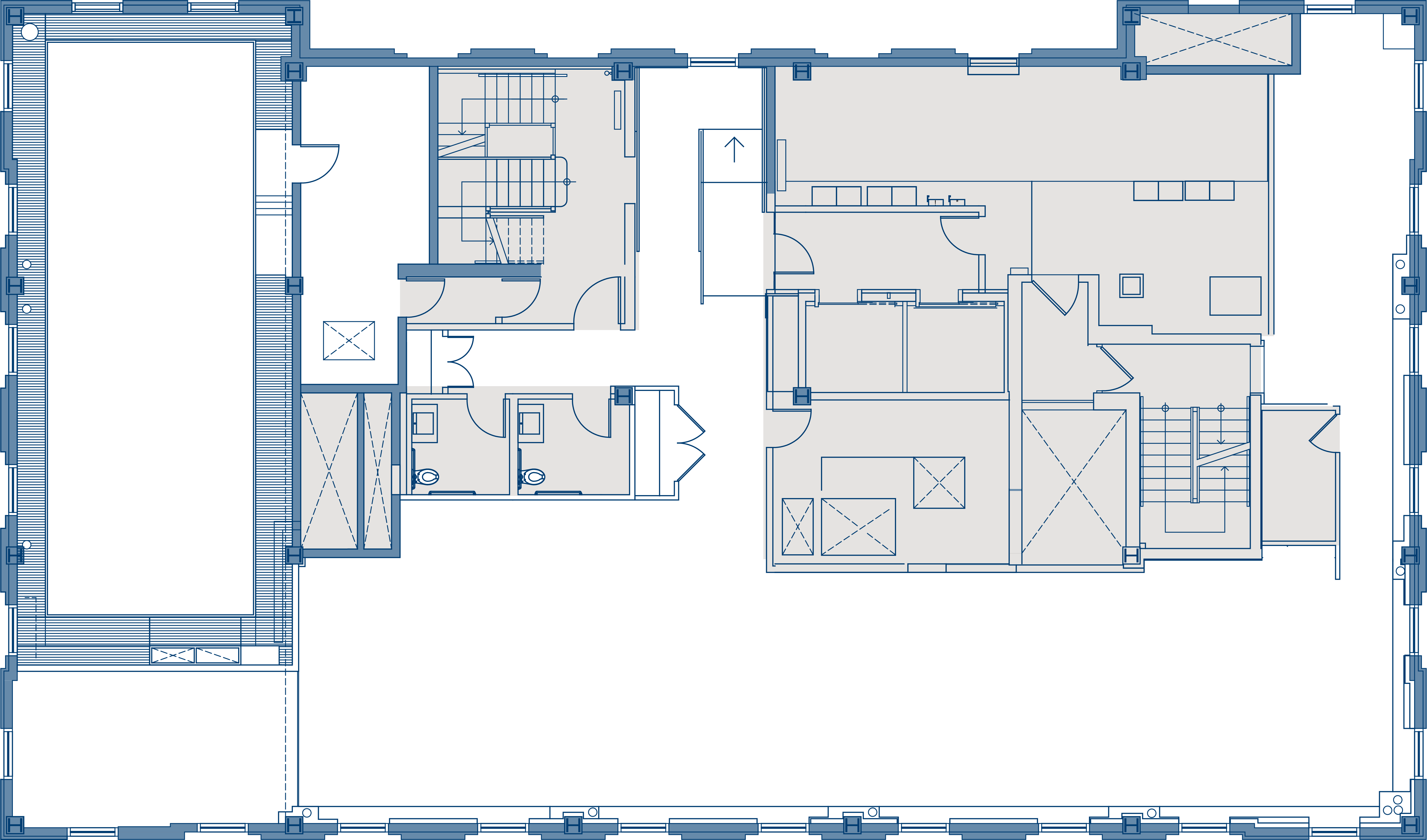 Floor blueprint of 2 Park Ave